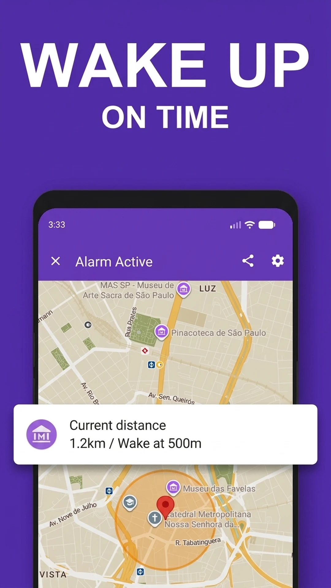 Don't Miss the Stop: GPS Alarm screenshot